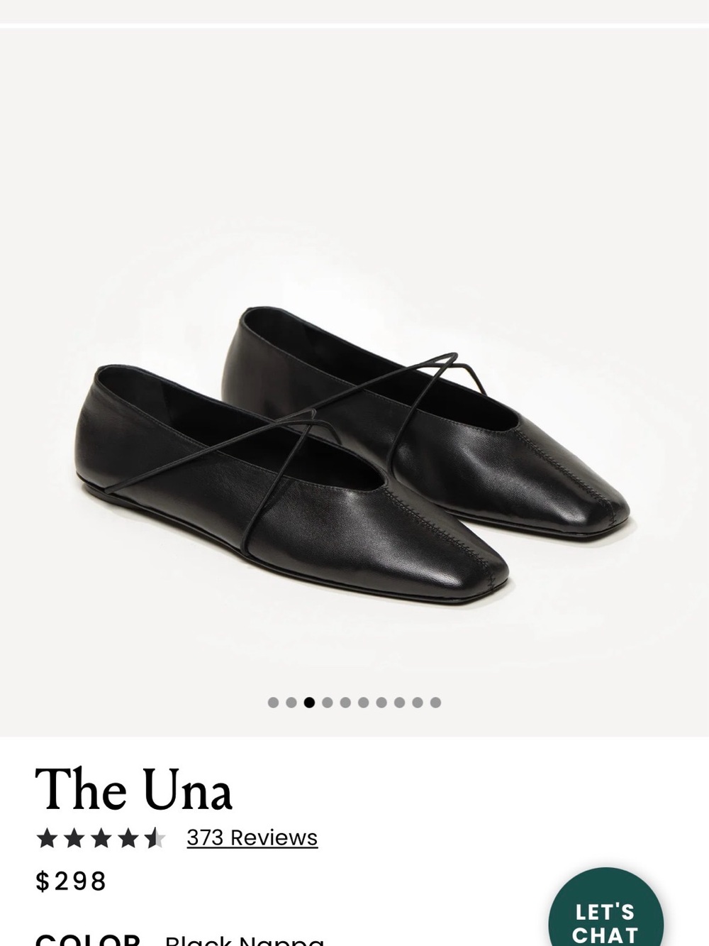 M. Gemi The Una Black Leather Ballet Flats